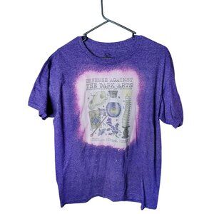 Fruit of the Loom Defense Against The Dark Arts Mens T-Shirt Heather Purple Grap